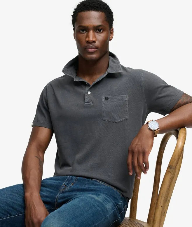 Classic Cotton Linen Polo Shirt