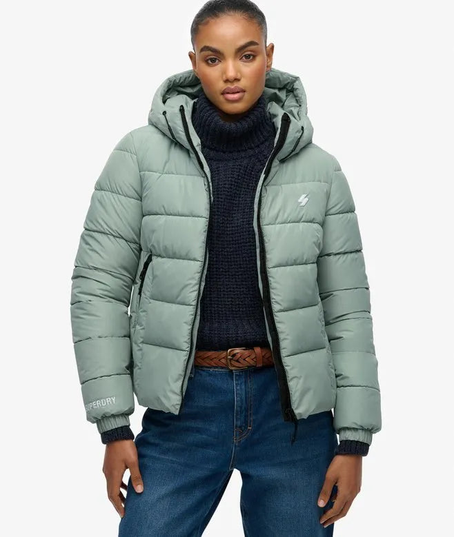 Hooded Spirit Sports Puffer Jacket